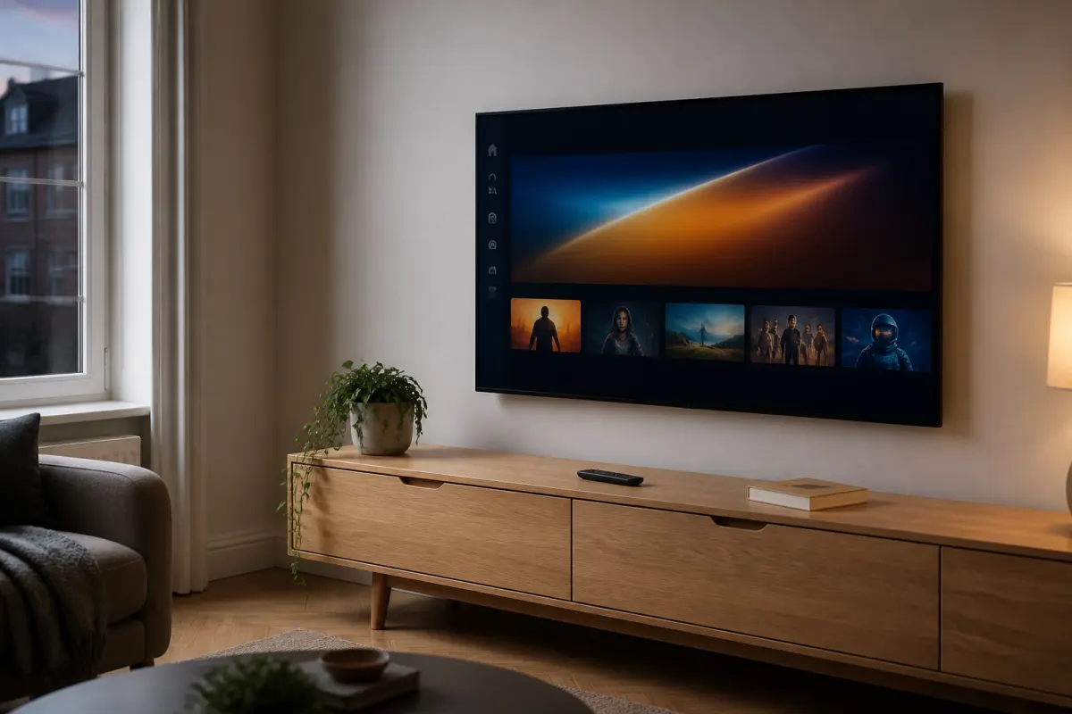Living room TV ready for Yuzu4K setup